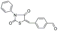 4-[(2,4-DIOXO-3-PHENYL-1,3-THIAZOLIDIN-5-YLIDENE)METHYL]BENZALDEHYDE 结构式