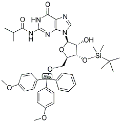 DMT-3'-TBDMS-IBU-GUANOSINE 结构式