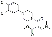 METHYL 2-([4-(3,4-DICHLOROPHENYL)PIPERAZINO]CARBONYL)-3-(DIMETHYLAMINO)ACRYLATE 结构式