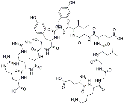 GLU-LYS-GLY-GLY-LEU-GLU-GLY-ILE-TYR-TYR-SER-ALA-ARG-ARG 结构式