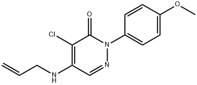 5-(ALLYLAMINO)-4-CHLORO-2-(4-METHOXYPHENYL)-3(2H)-PYRIDAZINONE 结构式