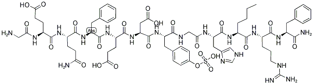 GLY, NLE9-LEUCOSULFOKININ 结构式