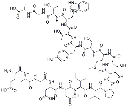 GLU-ALA-GLY-ASP-ASP-ILE-VAL-PRO-CYS-SER-MET-SER-TYR-THR-TRP-THR-GLY-ALA 结构式