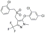 2-CHLOROBENZYL [5-(2,4-DICHLOROPHENOXY)-1-METHYL-3-(TRIFLUOROMETHYL)-1H-PYRAZOL-4-YL]METHYL SULFONE 结构式