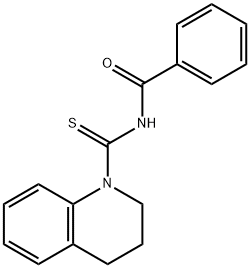 N-(1,2,3,4-四氢喹啉-1-硫代羰基)苯甲酰胺 结构式
