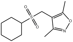 4-[(CYCLOHEXYLSULFONYL)METHYL]-3,5-DIMETHYLISOXAZOLE 结构式