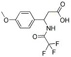 3-(4-甲氧基-苯基)-3-(2,2,2-三氟乙酰氨基)-丙酸 结构式