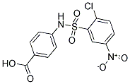 4-(2-Chloro-5-nitro-benzenesulfonylamino)-benzoic acid 结构式
