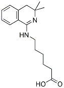 6-(3,3-Dimethyl-3,4-dihydro-isoquinolin-1-ylamino)-hexanoic acid 结构式