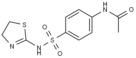 N-(4-((2,5-Thiazolinylamino)sulfonyl)phenyl)ethanamide 结构式