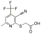 {[3-CYANO-6-METHYL-4-(TRIFLUOROMETHYL)PYRIDIN-2-YL]THIO}ACETIC ACID 结构式