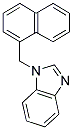 1-(1-NAPHTHYLMETHYL)-1H-BENZIMIDAZOLE 结构式