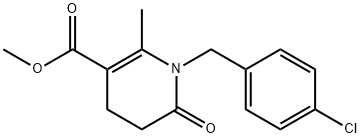 METHYL 1-(4-CHLOROBENZYL)-2-METHYL-6-OXO-1,4,5,6-TETRAHYDRO-3-PYRIDINECARBOXYLATE 结构式