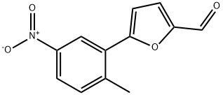 5-(2-甲基-5-硝基苯基)-呋喃-2-甲醛 结构式