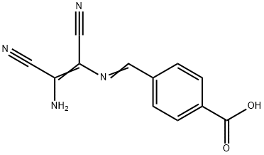 4-(4-AMINO-2-AZA-3,4-DINITRILOBUTA-1,3-DIENYL)BENZOIC ACID 结构式