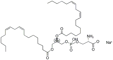 1,2-DILINOLEOYL-SN-GLYCERO-3-PHOSPHO-L-SERINE (SODIUM SALT);18:2 PS 结构式