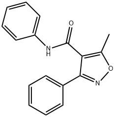 5-METHYL-N,3-DIPHENYL-4-ISOXAZOLECARBOXAMIDE 结构式