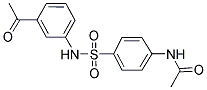 N-(4-[(3-ACETYLANILINO)SULFONYL]PHENYL)ACETAMIDE 结构式