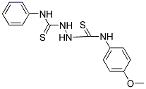 (2-(((4-METHOXYPHENYL)AMINO)THIOXOMETHYL)HYDRAZINO)(PHENYLAMINO)METHANE-1-THIONE 结构式