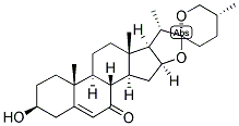 5,25R-SPIROSTEN-3BETA-OL-7-ONE 结构式