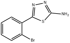 5-(2-溴苯基)-1,3,4-噻二唑-2-胺 结构式