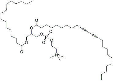 1-PALMITOYL-2-TRICOSADIYNOYL-SN-GLYCERO-3-PHOSPHOCHOLINE 结构式