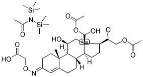 4-PREGNEN-18-AL-11BETA,21-DIOL-3,20-DIONE 18,21-DIACETATE 3-O-CARBOXYMETHYLOXIME:BSA 结构式