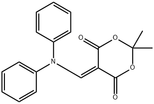 5-((二苯基氨基)亚甲基)-2,2-二甲基-1,3-二噁烷-4,6-二酮 结构式