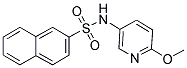 (6-METHOXY(3-PYRIDYL))(2-NAPHTHYLSULFONYL)AMINE 结构式