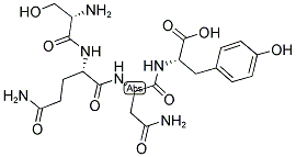 HIV PROTEASE SUBSTRATE TETRAPEPTIDE 结构式