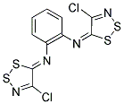 N,N'-BIS(4-CHLORO-5H-1,2,3-DITHIAZOL-5-YLIDENE)BENZENE-1,2-DIAMINE 结构式