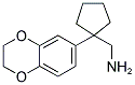 [1-(2,3-DIHYDRO-1,4-BENZODIOXIN-6-YL)CYCLOPENTYL]METHYLAMINE 结构式