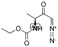 (L)-N-ETHOXYCARBONYL-3-AMINO-1-DIAZO-2-BUTANONE 结构式