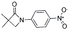 3,3-Dimethyl-1-(4-nitrophenyl)-2-azetanone 结构式