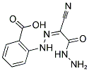 2-[2-(1-CYANO-2-HYDRAZINO-2-OXOETHYLIDENE)HYDRAZINO]BENZOIC ACID 结构式