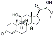 4-PREGNEN-11-BETA-OL-3,20-DIONE 21-ALDEHYDE HEMIACETAL 结构式