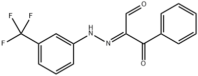 3-OXO-3-PHENYL-2-(2-[3-(TRIFLUOROMETHYL)PHENYL]HYDRAZONO)PROPANAL 结构式