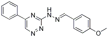 4-METHOXYBENZALDEHYDE (5-PHENYL-1,2,4-TRIAZIN-3-YL)HYDRAZONE 结构式