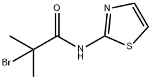 2-溴-2-甲基-N-噻唑-2-基-丙酰胺 结构式