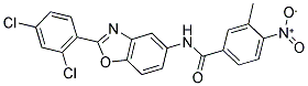 N-[2-(2,4-DICHLORO-PHENYL)-BENZOOXAZOL-5-YL]-3-METHYL-4-NITRO-BENZAMIDE 结构式