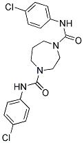 N-(4-CHLOROPHENYL)(4-(N-(4-CHLOROPHENYL)CARBAMOYL)(1,4-DIAZAPERHYDROEPINYL))FORMAMIDE 结构式