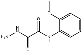 2-肼基-N-(2-甲氧基-苯基)-2-氧代-乙酰胺 结构式