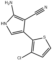 2-AMINO-4-(3-CHLORO-2-THIENYL)-1H-PYRROLE-3-CARBONITRILE 结构式