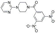 3,5-DINITROPHENYL 4-PYRIMIDIN-2-YLPIPERAZINYL KETONE 结构式