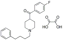 4-(4-FLUOROBENZOYL)-1-(4-PHENYLBUTYL)PIPERIDINE OXALATE 结构式