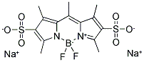 4,4-DIFLUORO-1,3,5,7,8-PENTAMETHYL-4-BORA-3A,4A-DIAZA-S-INDACENE-2,6-DISULFONIC ACID, DISODIUM SALT 结构式