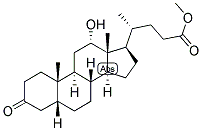 5-beta-Cholanic acid-12-alpha-ol-3-one methyl ester 结构式