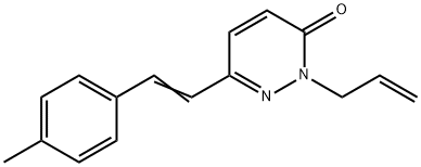 2-ALLYL-6-(4-METHYLSTYRYL)-3(2H)-PYRIDAZINONE 结构式