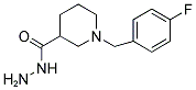 1-(4-FLUORO-BENZYL)-PIPERIDINE-3-CARBOXYLIC ACID HYDRAZIDE 结构式