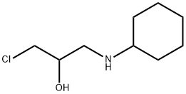 1-氯-3-(环己氨基)丙-2-醇 结构式